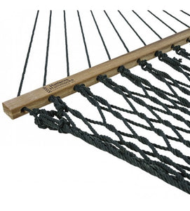 Deluxe Meadow Duracord Rope Hammock Zinc-plated hanging hardware includes 2 tree hooks