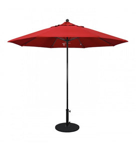 9' Round All Fiberglass Orange Umbrella