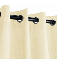 Sunbrella Outdoor Curtain with Nickel Grommets - Canvas Vellum
