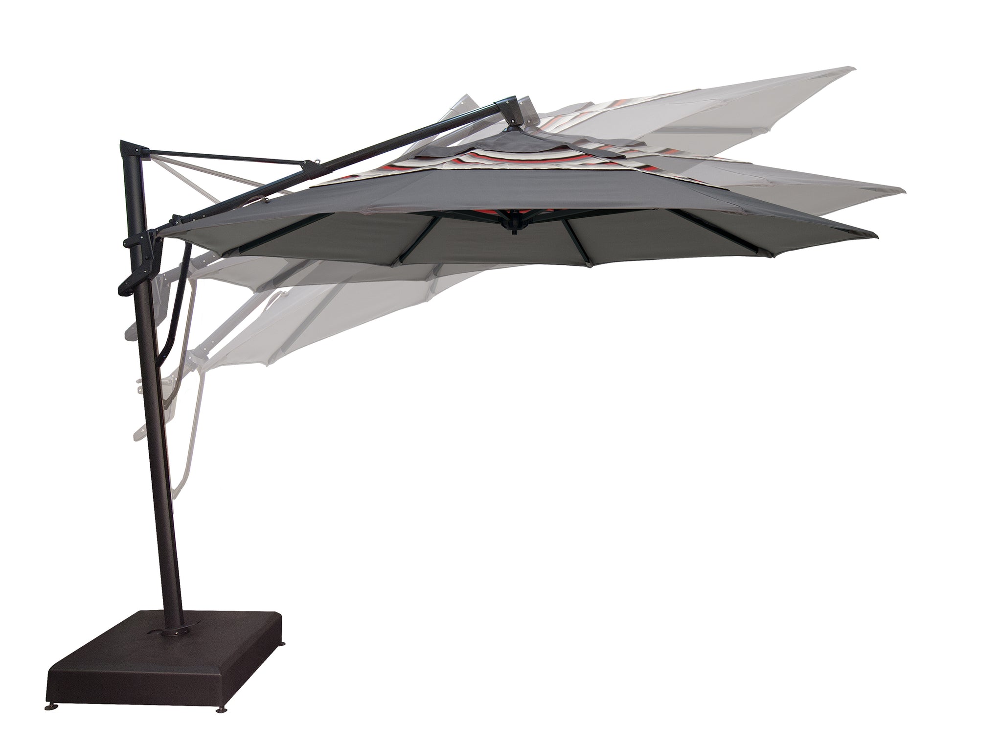 akz patio umbrellas Treasure Garden 13' Octagon AKZ PLUS Cantilever Umbrella