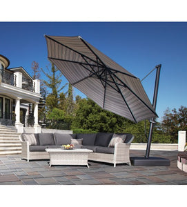 island umbrella victoria 13 ft octagonal cantilever patio umbrella reviewss 13ft Octagon Starlux AKZ Plus A rugged high Island Umbrella Victoria 13 ft.