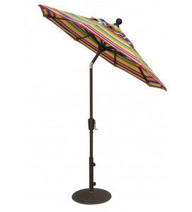 Treasure Garden 6 Foot Push Button Tilt Octagon Umbrella With Muli Color Combo