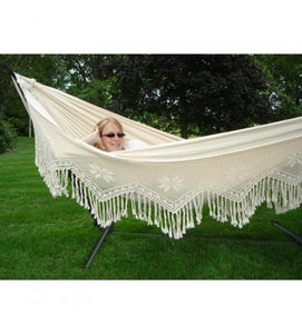 Double Deluxe Hammock - Natural  100% cotton