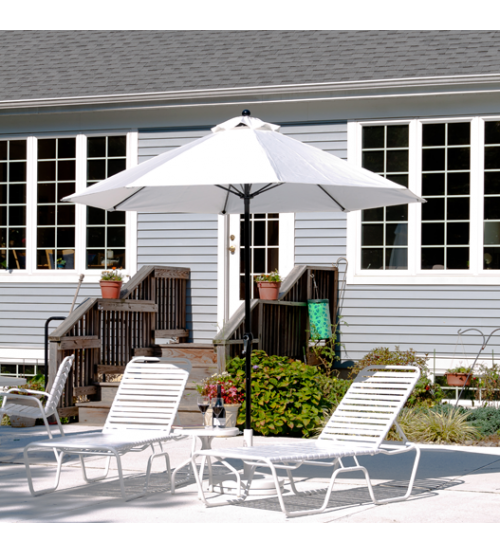 9 FT Commercial Market Umbrella With Crank, No Tilt – The Patio Galaxy