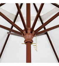 Grove Series 9' Octagon Wood Umbrella With 8 Ribs